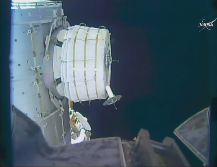 NASA Hits Snag While Inflating Space Station's New BEAM Habitat