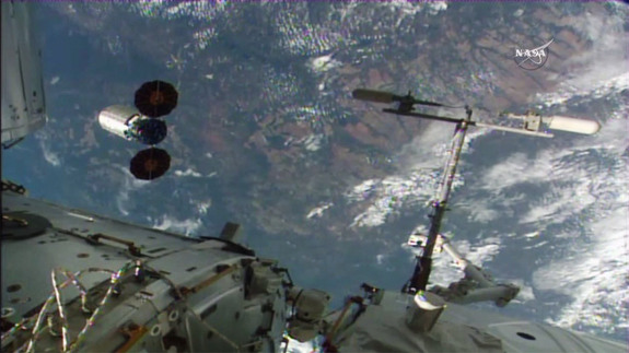 The Orbital ATK Cygnus spacecraft S.S. Rick Husband departs the International Space Station on June 14, 2016 to end its delivery mission. NASA will light the largest fire ever set in space inside the spacecraft in an experiment to study how fire behaves in microgravity.