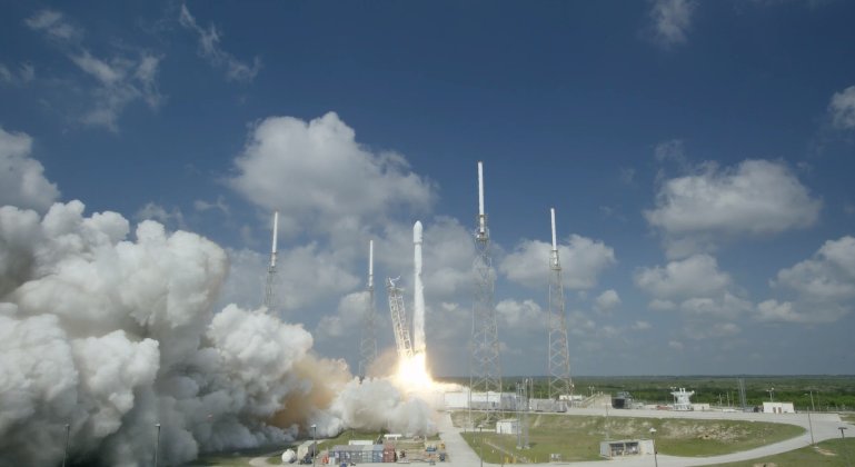 SpaceX Launches Satellites, Narrowly Misses Rocket Landing at Sea