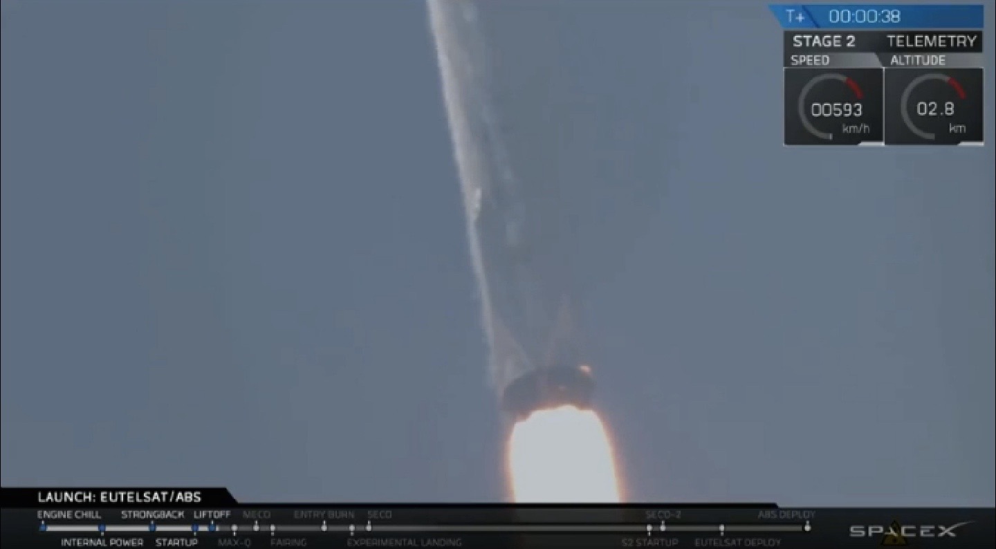 Falcon 9's Engines Burning Bright
