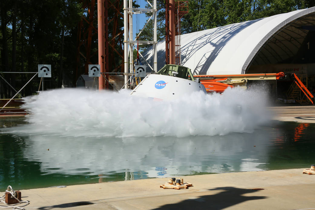 Splashdown for Orion