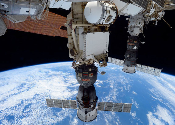 Russia’s Soyuz TMA-19M spacecraft, as seen prior to it undocking from the International Space Station on June 18, 2016.