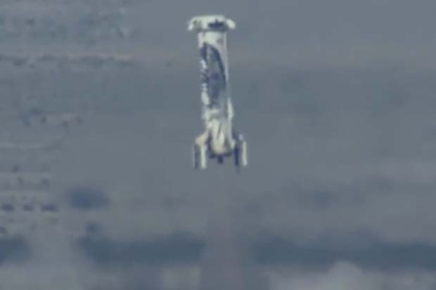 Touchdown! Blue Origin Rocket Lands After Launching Capsule | Video