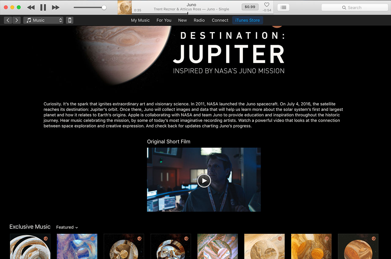 'Destination: Jupiter' -- Songs Inspired by Juno Mission