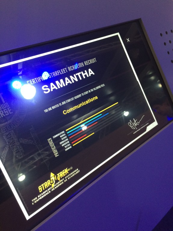 Space.com's Samantha Mathewson was invited to be a cadet in the communications field of Starfleet Academy.