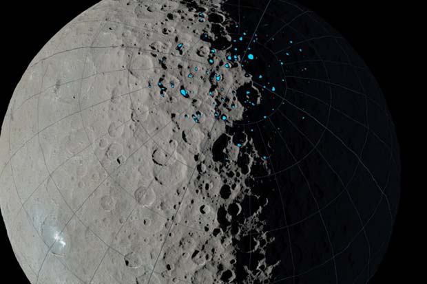 Dwarf Planet Ceres' Shadowed Craters Could Harbor Water Ice | Video