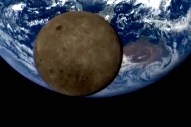 Moon Crosses Earth's Face Again In Satellite View | Video