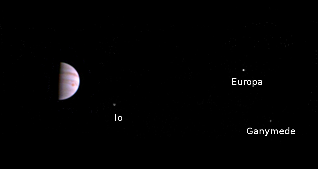 Juno Spacecraft Captures 1st Photo from Jupiter Orbit