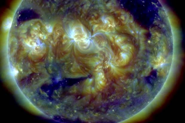 'Anxious Face' On Sun Is 2 Sunspots And A Coronal Hole | Video