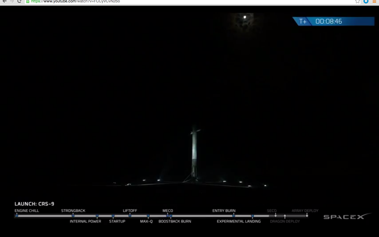 Falcon 9 First Stage on the Ground