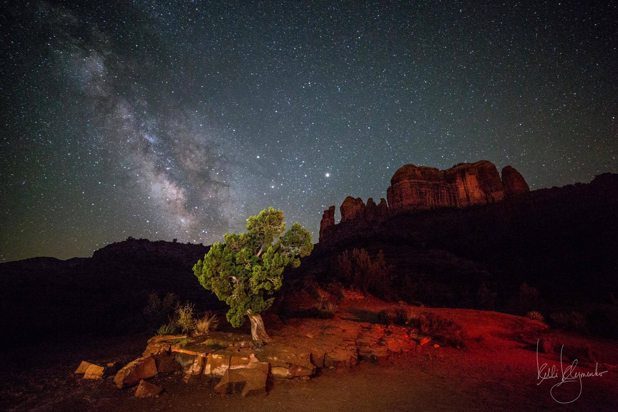 Cool! Milky Way Shines Twice for Skywatcher (Photo)