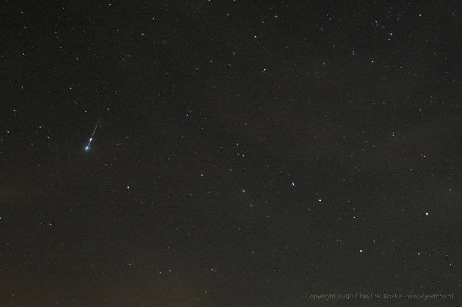 Kappa Cygnid Meteor, 2007