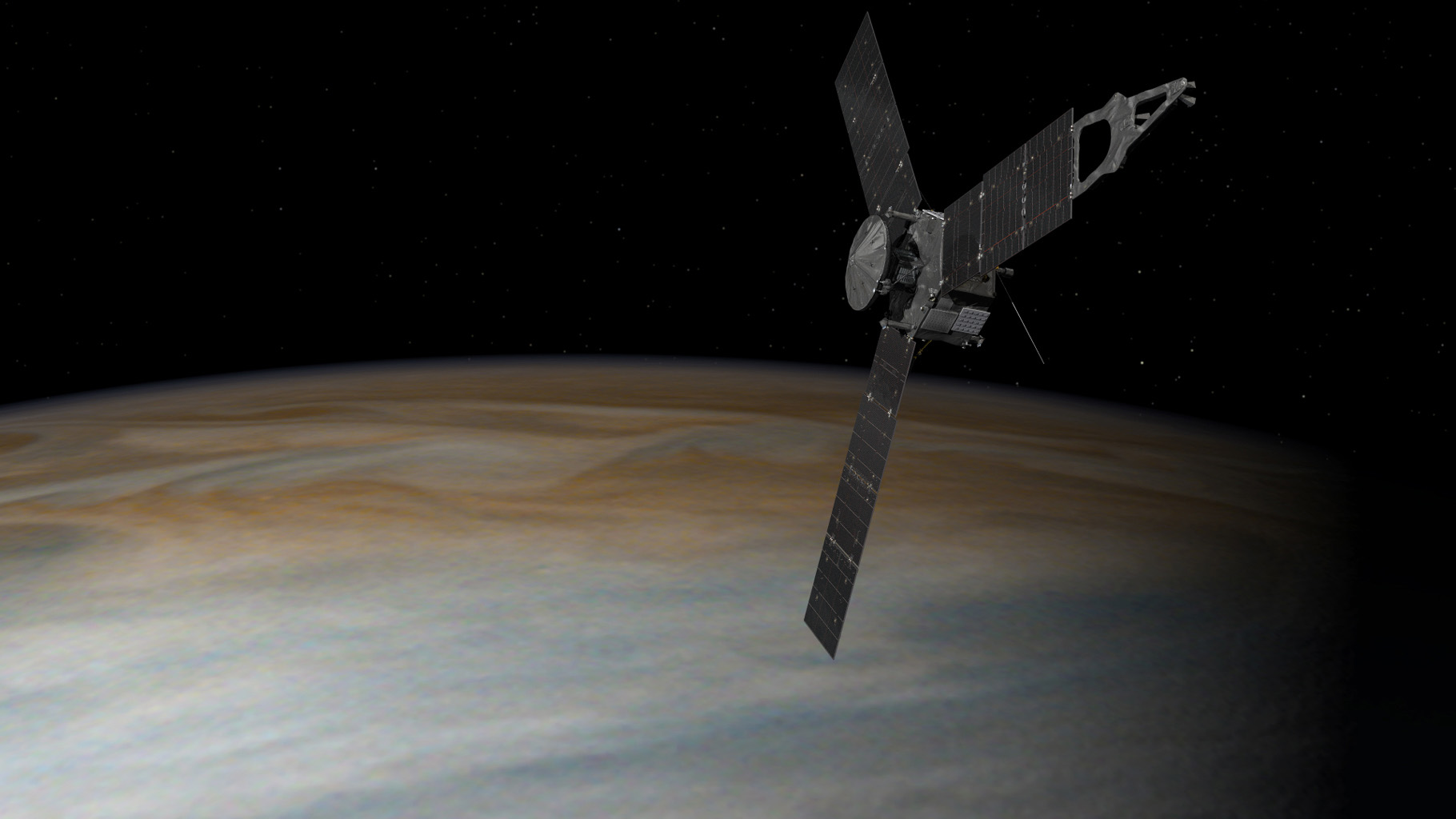 NASA's Juno Probe Halfway Through 1st Orbit of Jupiter