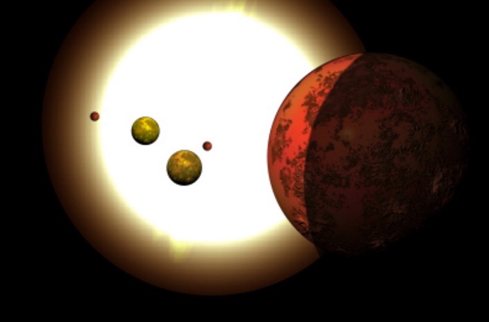 Tightly Packed Alien System's Planets Align Every Month