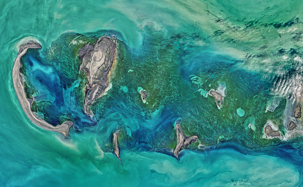 Bright Blue Caspian Sea