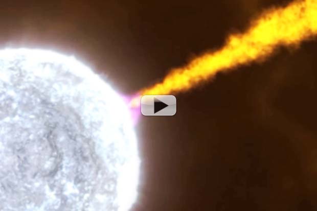 Neutron Stars Unite To Form 'Pencil-Thin' Radiation Beams | Video