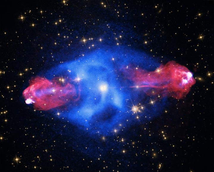 Monster Black Hole's Powerful Jets Reveal Galactic Secrets