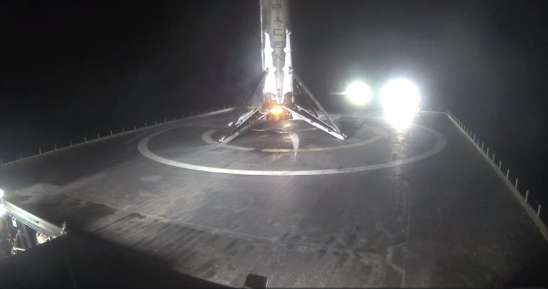 A Sixth Success! SpaceX Again Lands Rocket on a Ship at Sea