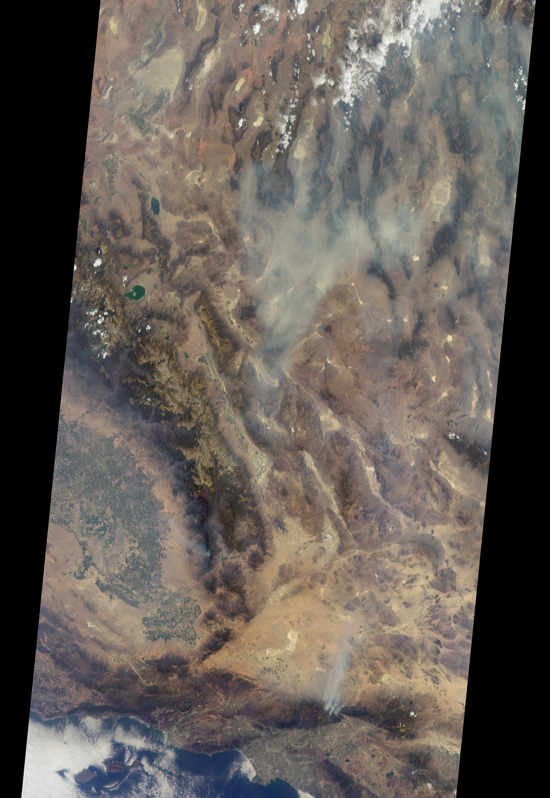 Sprawling Blue Cut Wildfire in California Spied by NASA Satellites
