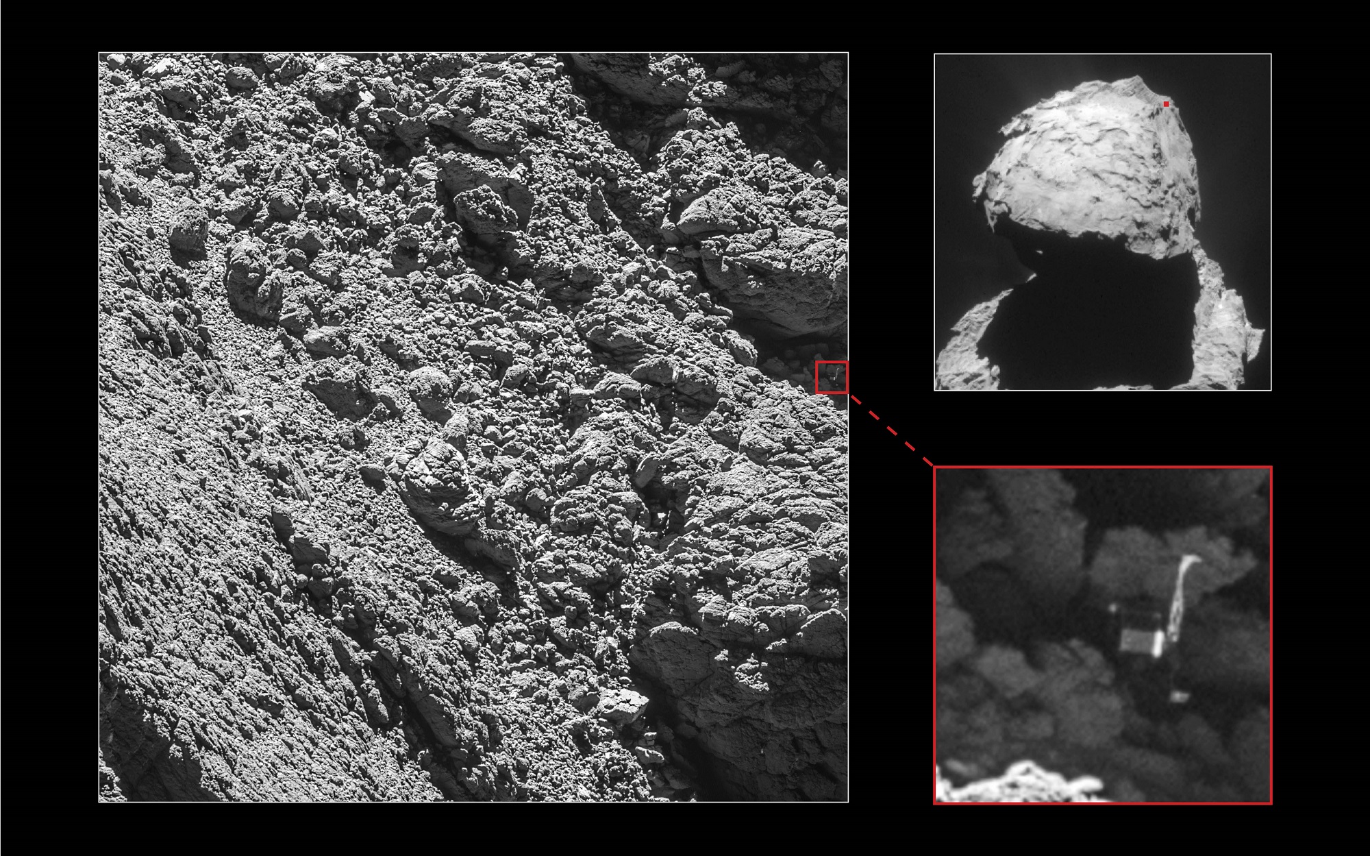 Philae Lander's Grave on Comet Found at Last After Nearly 2-Year Search