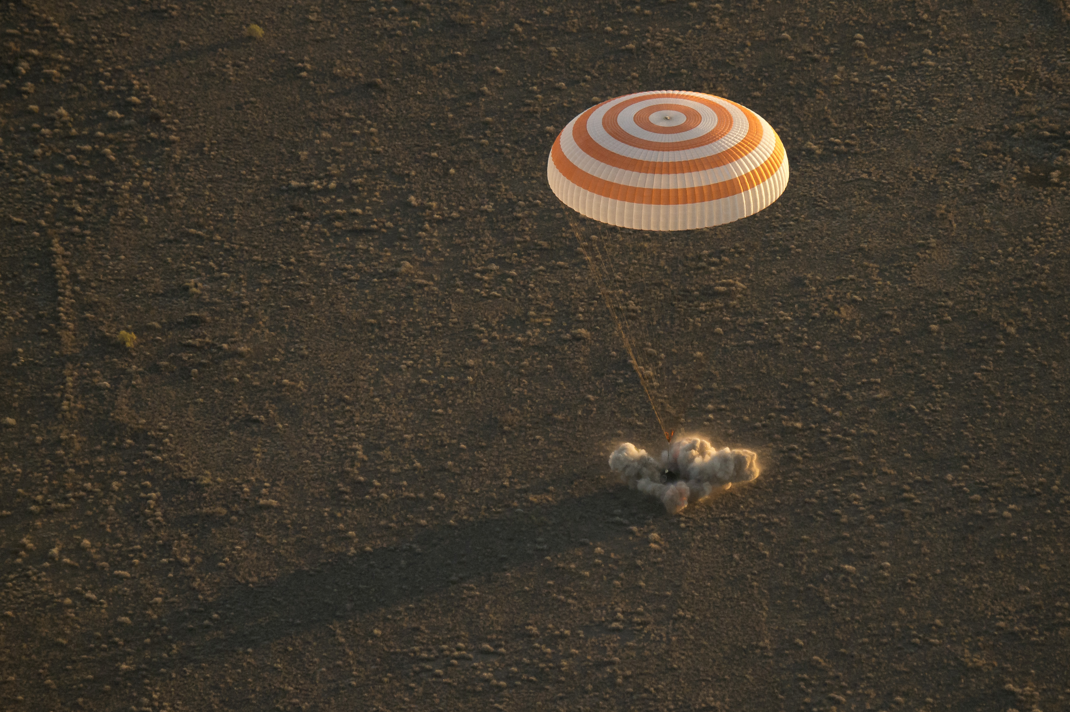 Record-Setting Astronaut Lands with Two Cosmonauts from Space Station