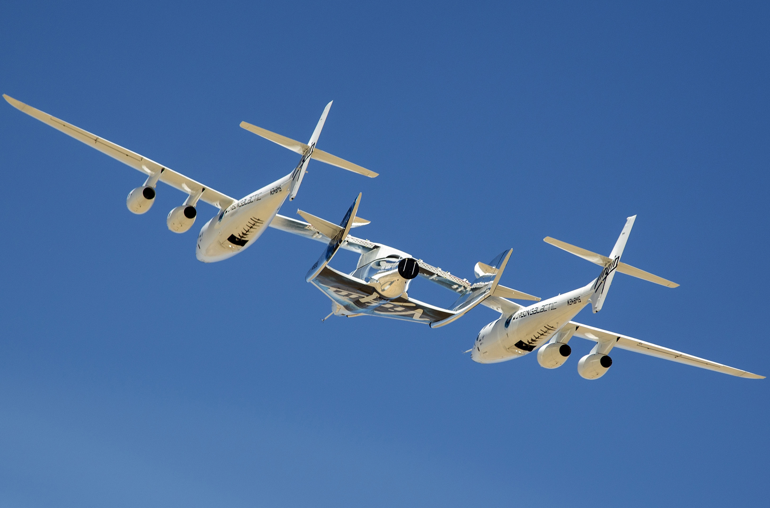 New SpaceShipTwo & Mothership Together