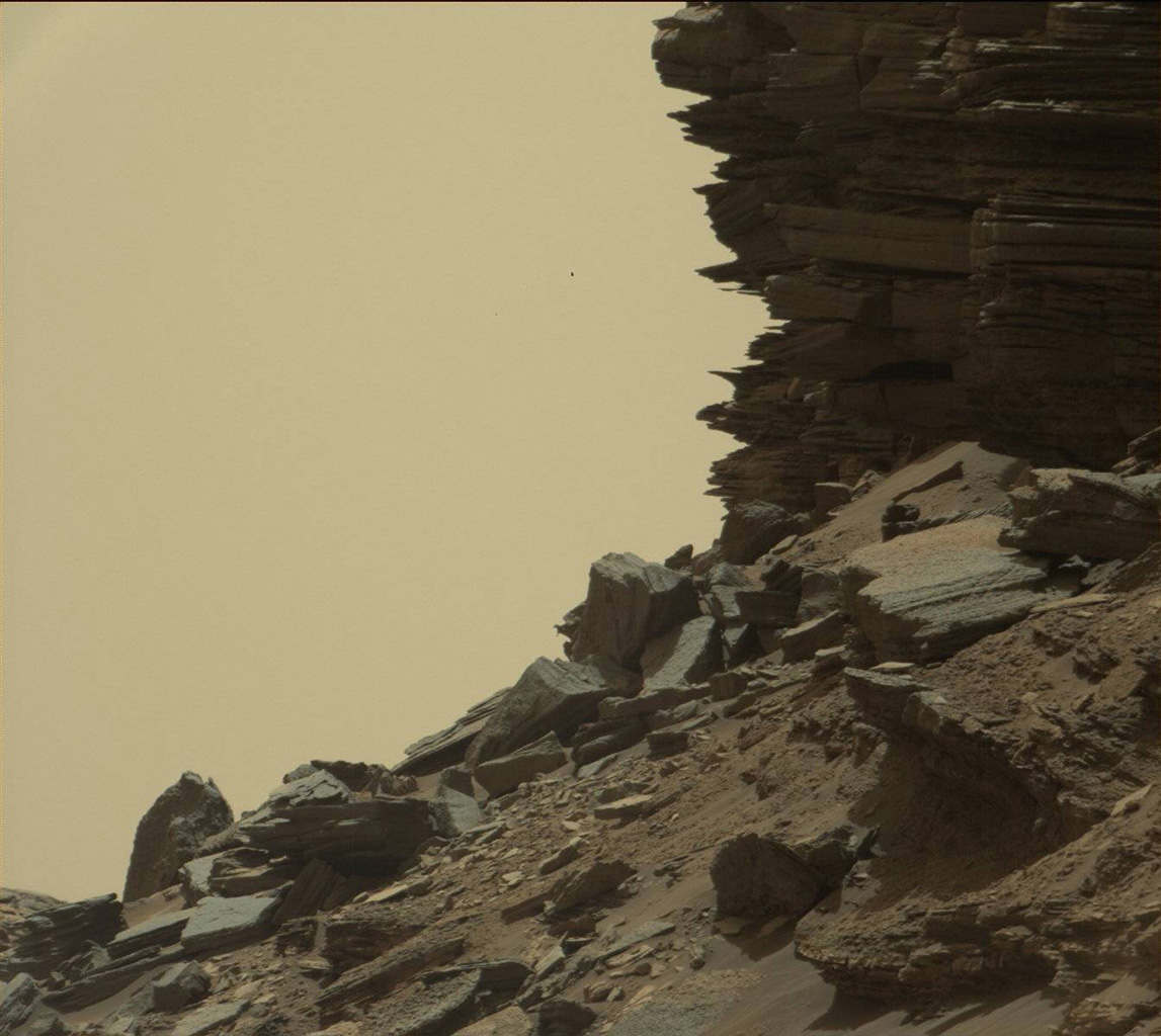 Stacked Rock Layers on Mars