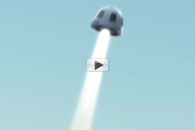 Blue Origin Capsule's Solid Rocket Motor Push In Case Of Emergency | Animation