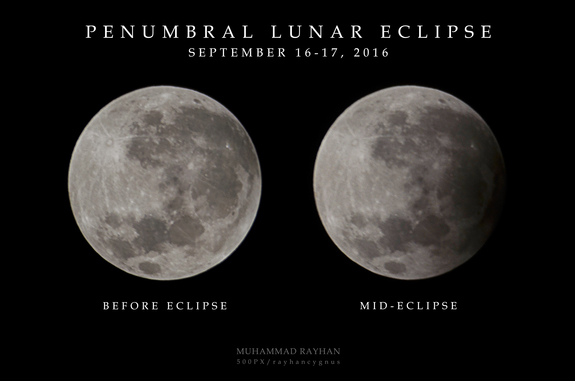 The Harvest Moon over Indonesia during a penumbral lunar eclipse. This photo taken by Muhammad Rayhan shows the Harvest Moon eclipse as seen from the Jakarta Planetarium & Observatory in Indonesia.