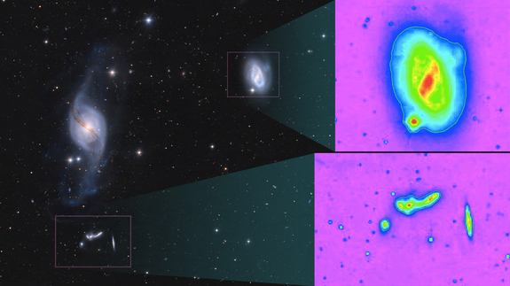 This photo captures galaxies known as NGC 3718 and NGC 3729. NASA scientists are able to identify similarities among these galaxies and others like them using machine learning algorithms.