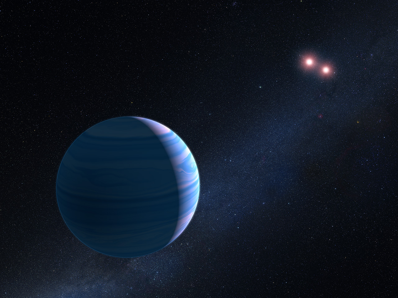 Alien planet has double suns