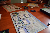 Xtronaut in action: Up to four players can compete to launch solar system missions, earning points as they do. 