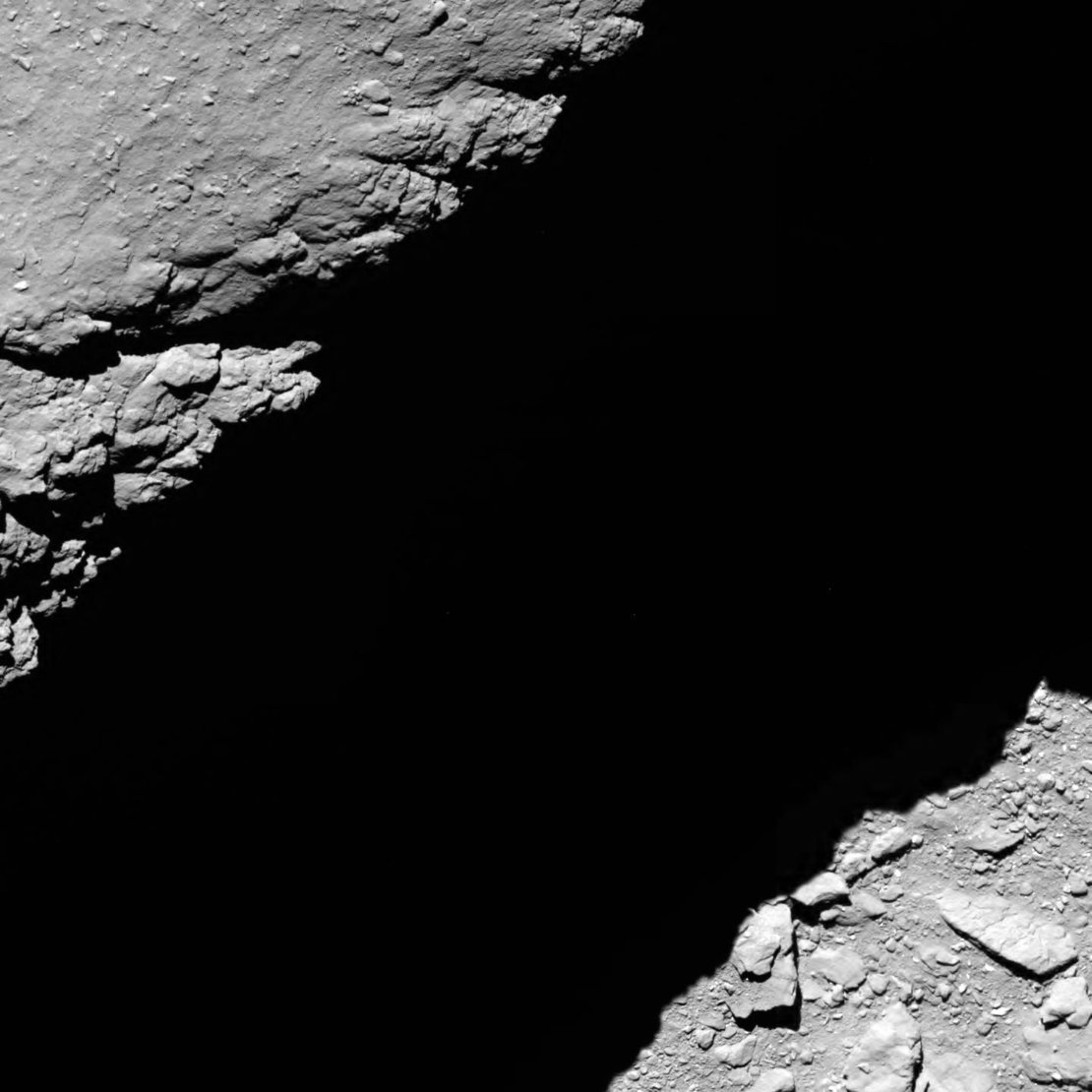 Comet 67P from 0.75 miles (1.2 km)