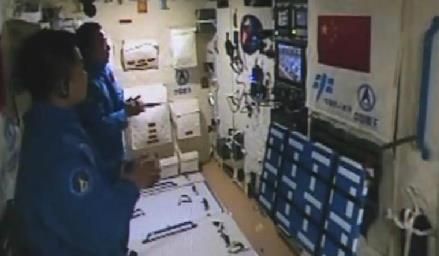 China's Tiangong-2 Space Lab Crew Launches Small Satellite
