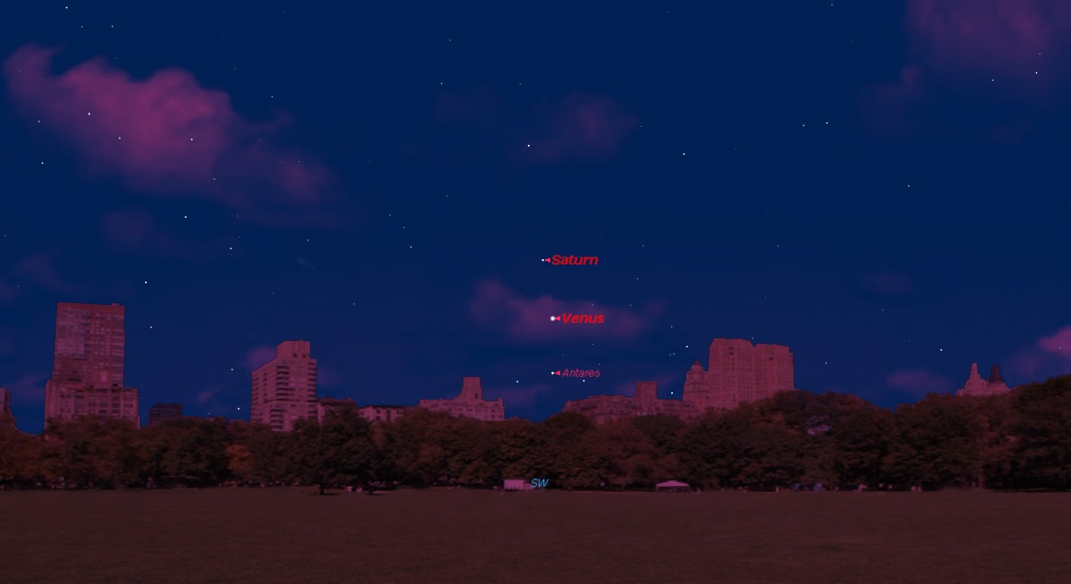 Catch Stunning Lineup of Venus, Saturn and Antares in Thursday's Evening Sky