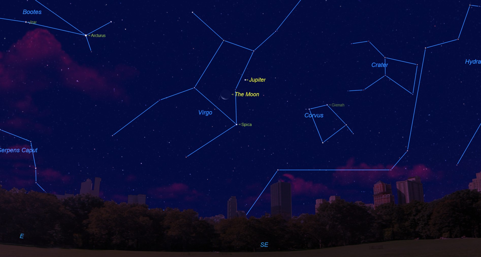 The Thanksgiving Sky: Jupiter and the Moon Meet Up Early Thursday