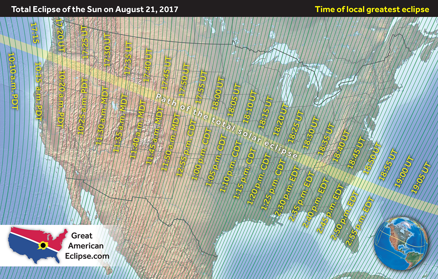Aug. 21 - Total Eclipse of the Sun