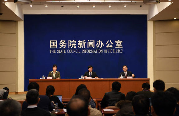 Vice administrator of China National Space Administration, Wu Yanhua, speaks at Dec. 27 briefing unveiling a white paper on Chinese space development 2016.