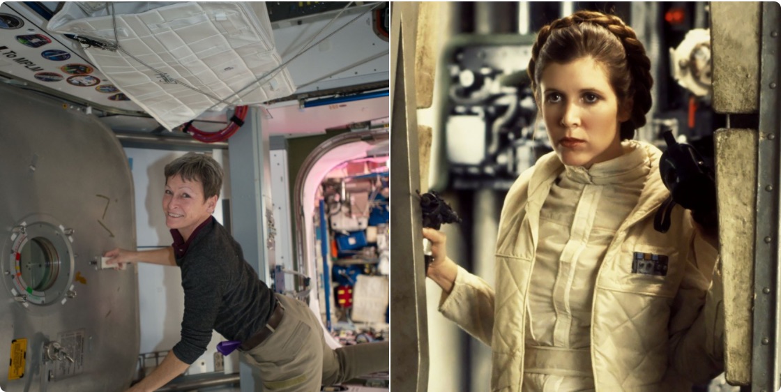 Astronaut Honors Carrie Fisher's Legacy for Women in Space