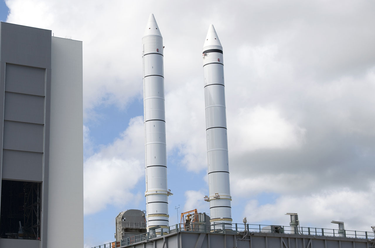 Space Shuttle Endeavour Exhibit Gains Flight-Worthy Solid Rocket Boosters