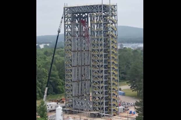 Huge NASA Rocket Test Stand Constructed In 2.5 Years | Time-Lapse Video
