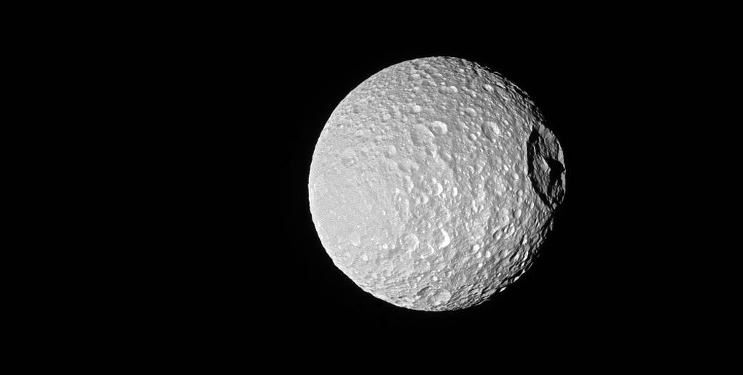 The Peak on Saturn's 'Death Star' Moon Mimas