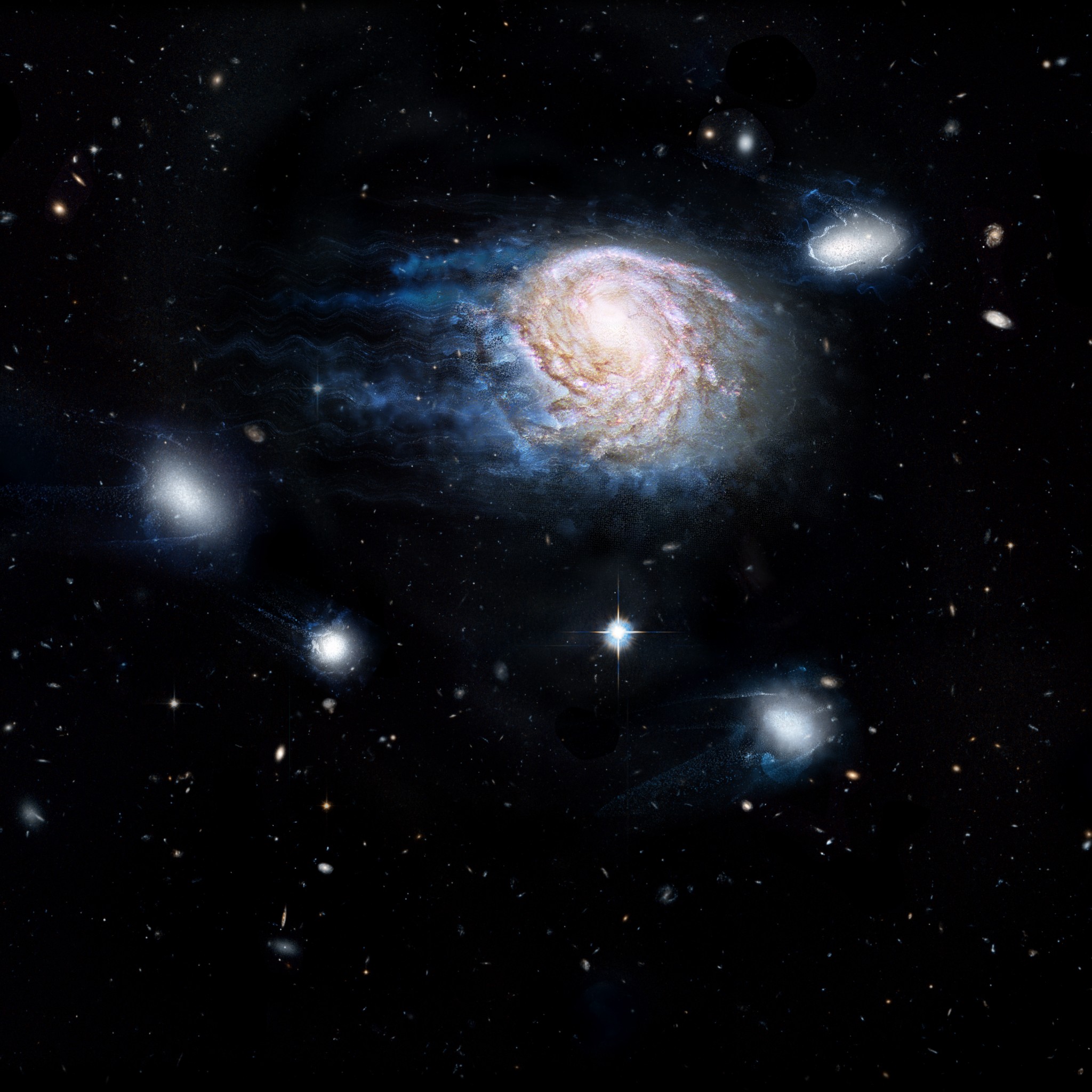 Cosmic Whodunit: Gas Stripping May Be Killing Galaxies