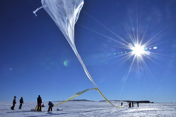 Researchers commonly search for microbes using high-altitude balloons, but airplanes are also a possibility.