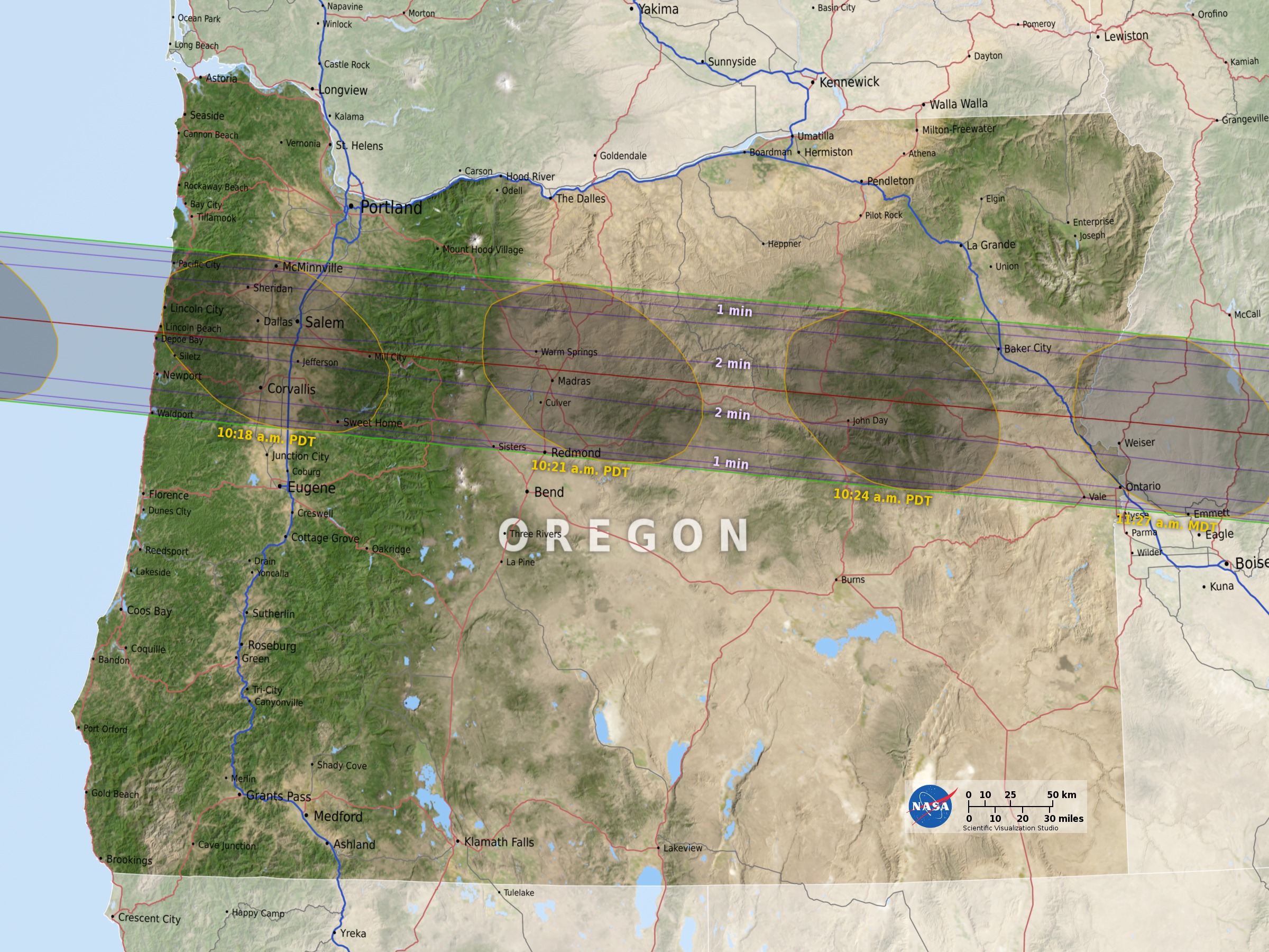 Where to See the 2017 Total Solar Eclipse, State by State