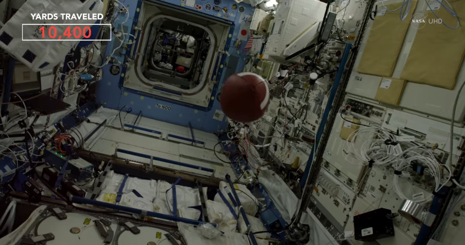 Go Deep! Astronaut's Football Pass May Be Longest Ever