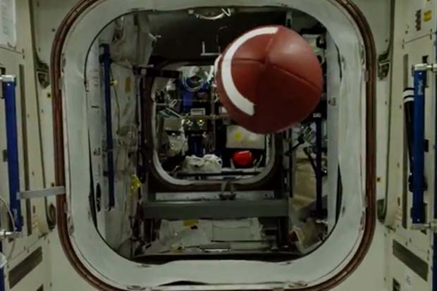 Football Pass 'Travels' 564,664 Yards On Space Station | Video