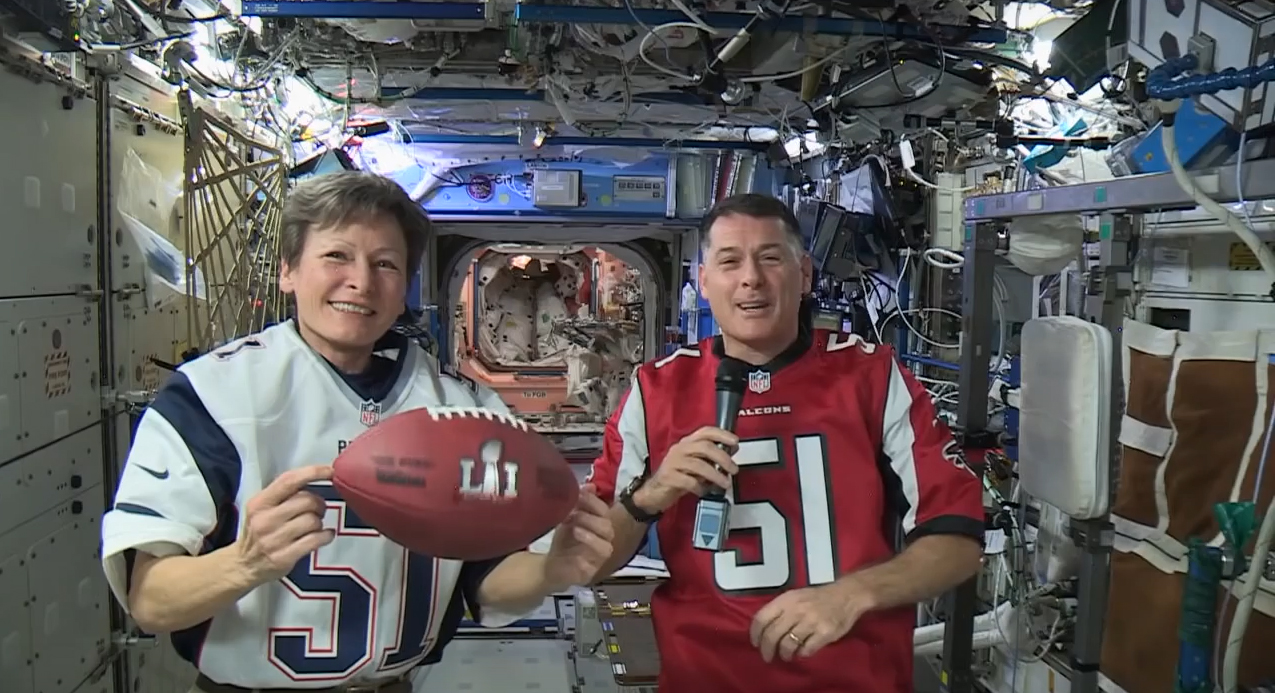 Astronauts Make Super Bowl 2017 Picks from Space