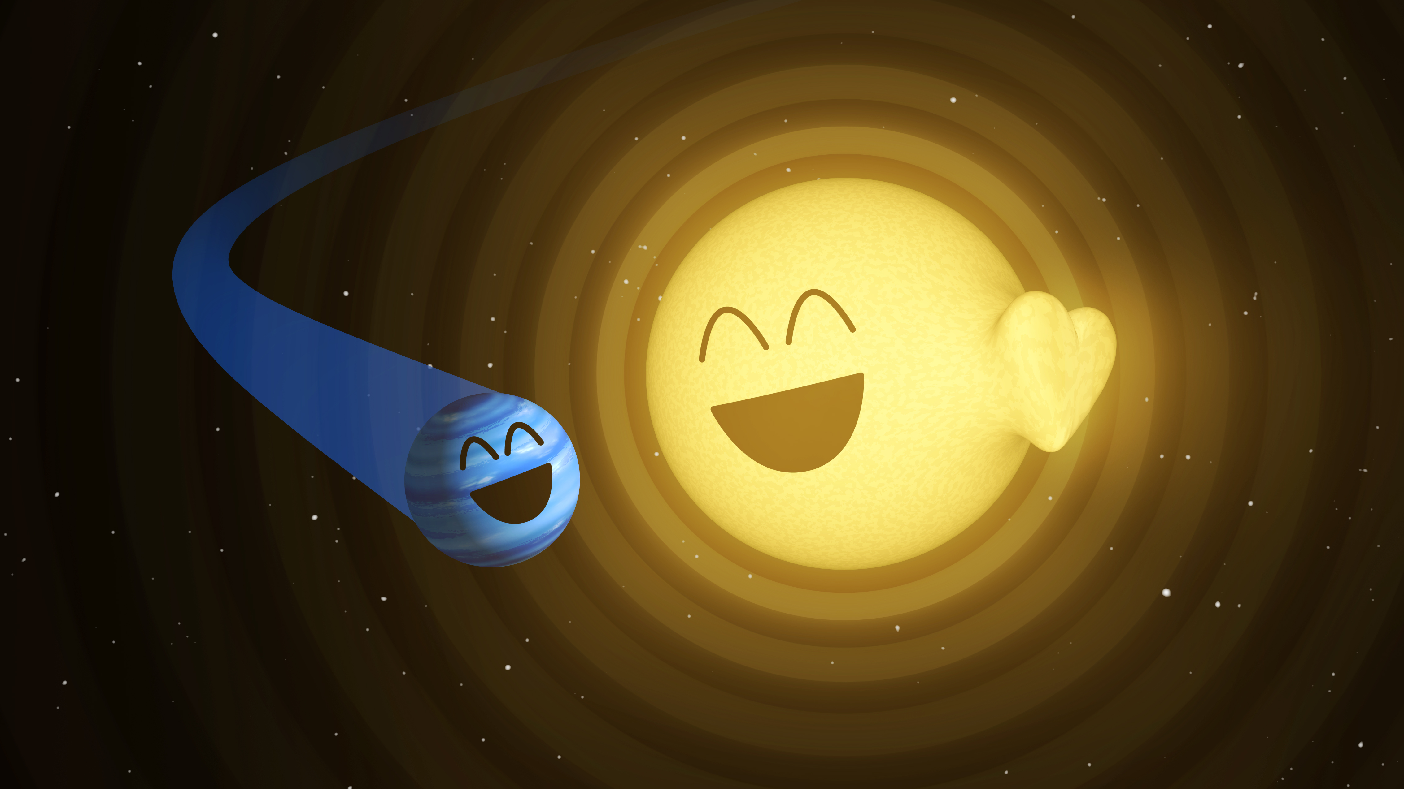 Cosmic Love: Star's Heart Beats for Giant Alien Planet