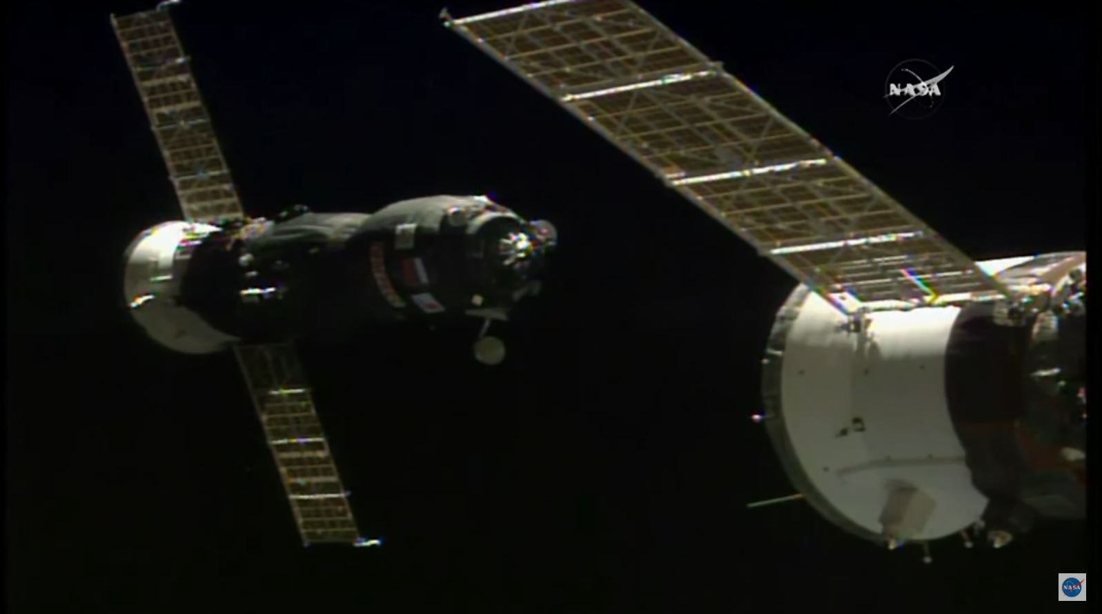 Russian Progress 66 Cargo Ship Docks at Space Station